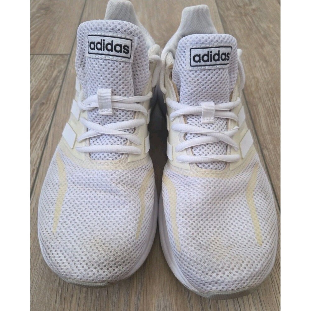 ​Adidas Runfalcon K White Running Shoes F36548 - Size Youth 6 / Women's 7.5